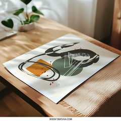 Abstract Photographic Print, Modern Art Print, Contemporary Art Photo, Wall Decor Print, Geometric Shapes Print, Living Room Art - Tawshia