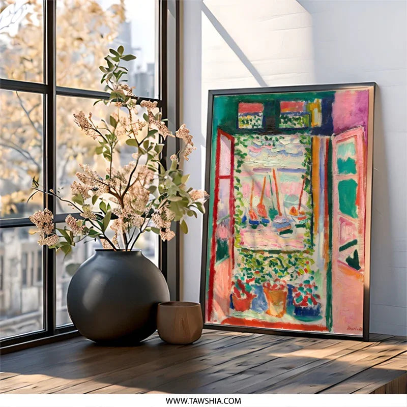 Open Window Collioure Wall Art, Henri Matisse Painting Print, Fauvism Art, Impressionist Wall Decor, Colorful Fine Art Print - Tawshia