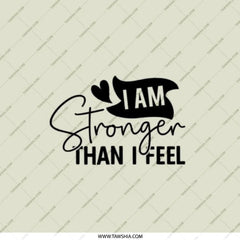 I Am Stronger Pocket Mirror, Inspirational Quote Mirror, Motivational Gift, Self Care Present, Empowerment Mirror, Daily Reminder - Tawshia
