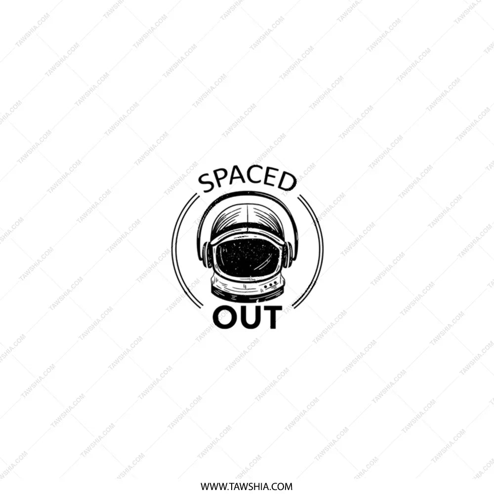 Spaced Out Graphic Design Unique Astronaut Art product