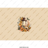 Floral Lantern Tumbler, Autumn Tumbler, Sunflower Tumbler, Butterfly Tumbler, Fall Lantern Tumbler, Tumbler With Straw, Pretty Tumbler - Tawshia