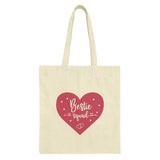 Bestie Squad Tote Bag, Cute Best Friends Gift, Friendship Tote, Heart Tote Bag, Gift For Best Friend, Best Friend Bag, Valentines Tote - Tawshia