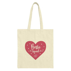Bestie Squad Tote Bag, Cute Best Friends Gift, Friendship Tote, Heart Tote Bag, Gift For Best Friend, Best Friend Bag, Valentines Tote - Tawshia