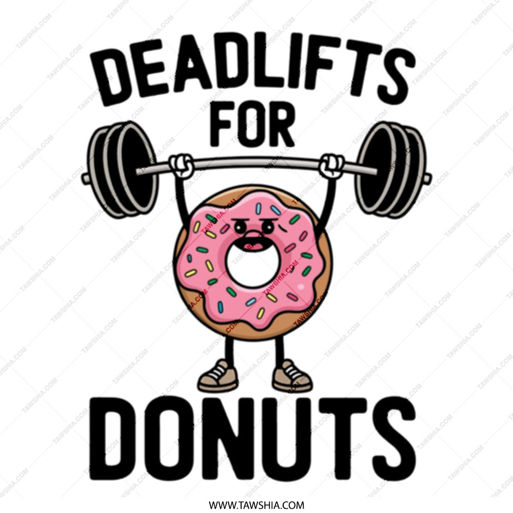 Deadlifts for Donuts Tote Bag, Funny Workout, Gym Lover Gift, Donut Pun, Weightlifting, Foodie Bag, Fitness Gift for Her, Him - Tawshia