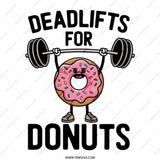 Deadlifts for Donuts Tote Bag, Funny Workout, Gym Lover Gift, Donut Pun, Weightlifting, Foodie Bag, Fitness Gift for Her, Him - Tawshia