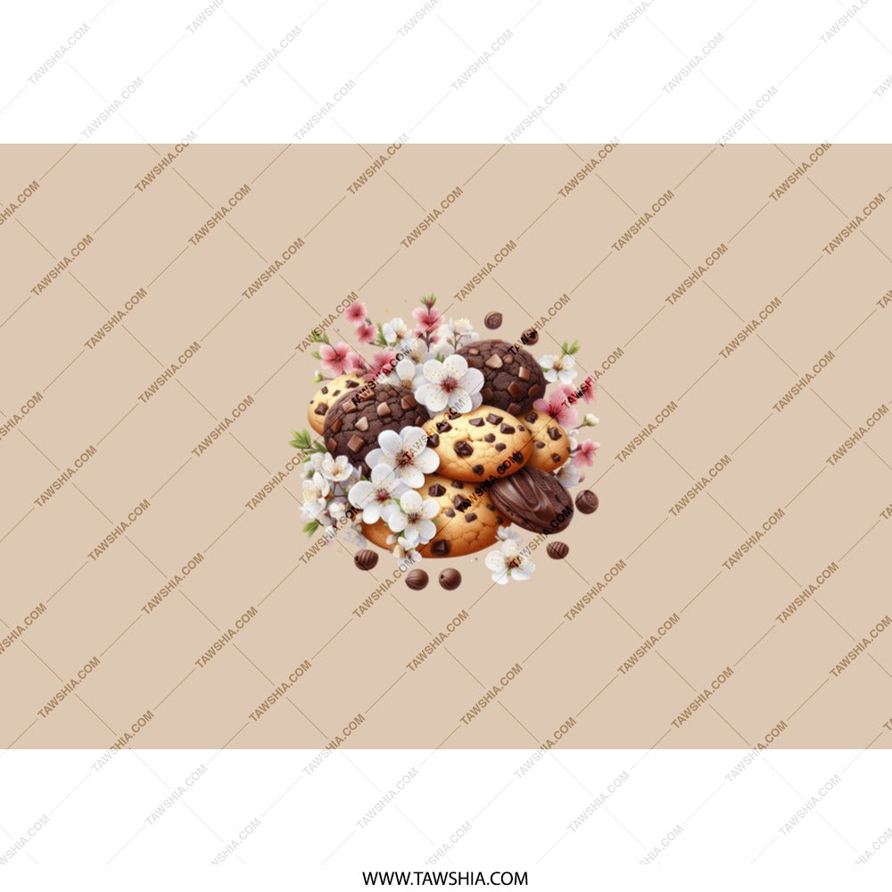 Cookies and Flowers Tumbler, Floral Treats Tumbler, Aesthetic Tumbler, Gift for Cookie Lover, Coffee Tumbler, Cute Tumbler, Travel Tumbler - Tawshia
