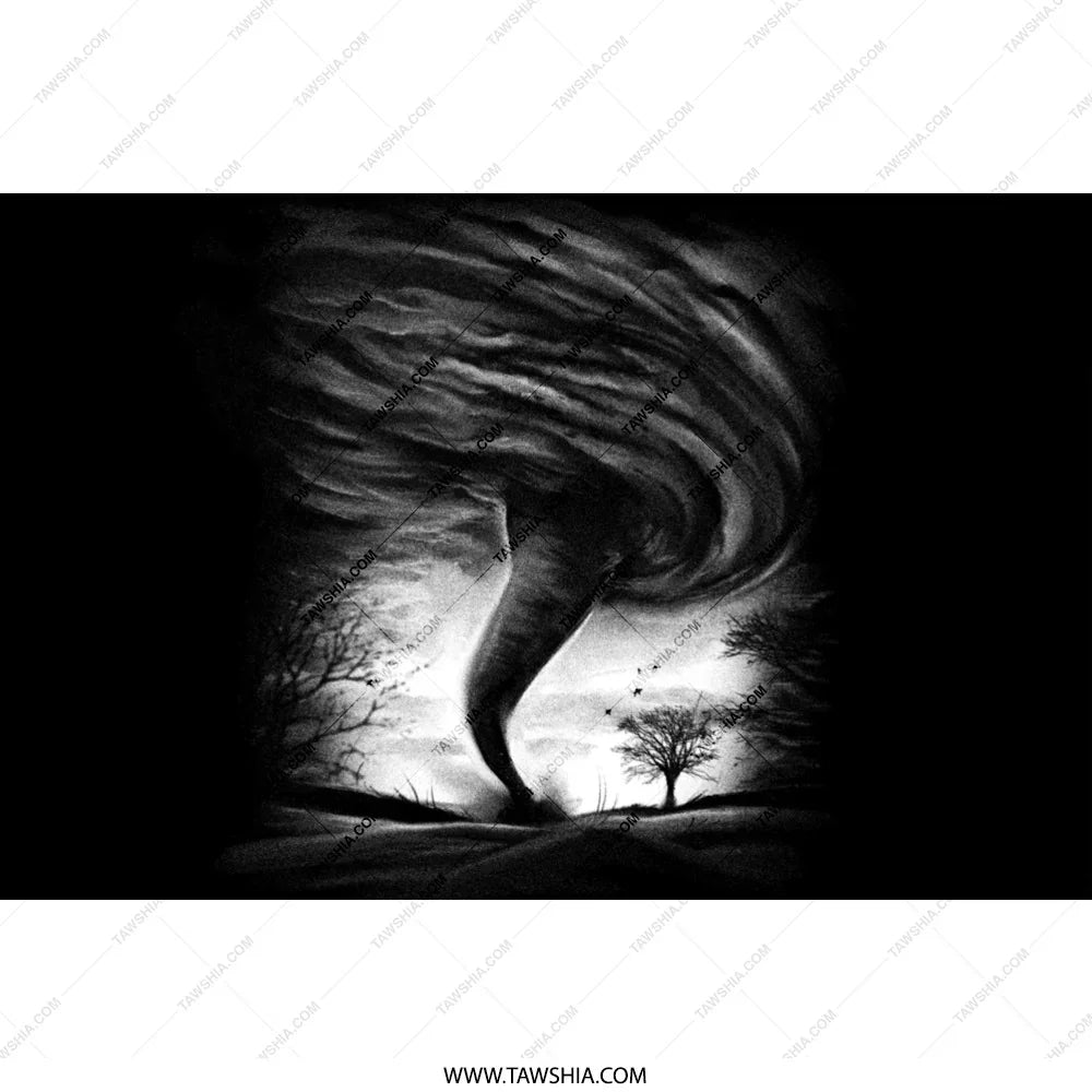 Dramatic Tornado and Storm Design Art Print product