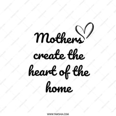 Mothers Heart Pillow, Home Decor Pillow, Mothers Day Gift, Family Pillow, Love Pillow, Quote Pillow, Decorative Pillow - Tawshia