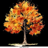 Fall Tree Pinback Button, Autumn Leaves Button, Watercolor Tree Button, Seasonal Gift, Nature Lover Pin, Colorful Tree Design - Tawshia