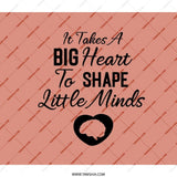 Teacher Appreciation Backpack, Heart to Shape Little Minds, Gift for Educators, School Back Pack, Teacher Backpack, Teacher Gift - Tawshia