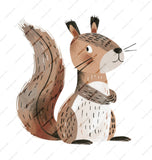Cute Squirrel Mug, Animal Lover Gift, Forest Creature Coffee Cup, Illustrated Mug, Whimsical Home Decor, Unique Tea Mug - Tawshia