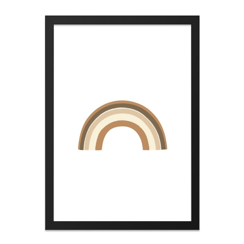 Neutral Rainbow Wall Art, Boho Rainbow Print, Earth Tone Decor, Minimalist Rainbow Art, Nursery Art Print, Playroom Decor, Kids Wall Art - Tawshia