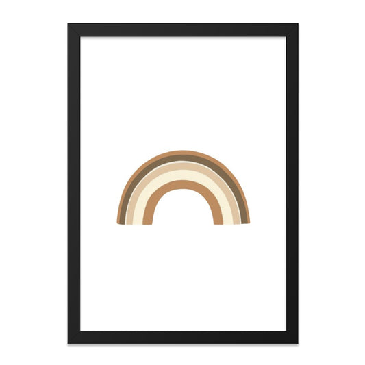 Neutral Rainbow Wall Art, Boho Rainbow Print, Earth Tone Decor, Minimalist Rainbow Art, Nursery Art Print, Playroom Decor, Kids Wall Art - Tawshia