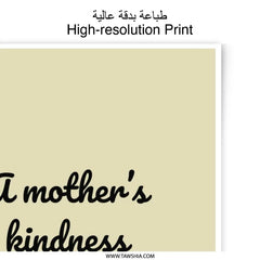 Mothers Kindness Photographic Prints, Inspirational Quote Art, Family Decor, Mother's Day Gift, Wall Art Prints, Home Decor - Tawshia