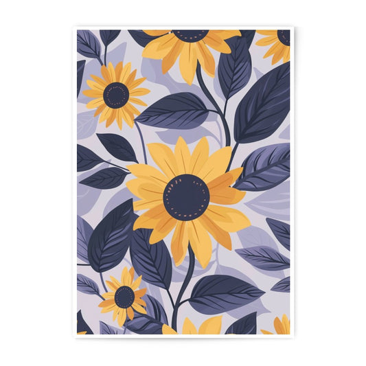 Sunflower Photographic Print, Floral Wall Art, Botanical Print, Flower Photography, Home Decor, Nature Art, Yellow Flowers - Tawshia