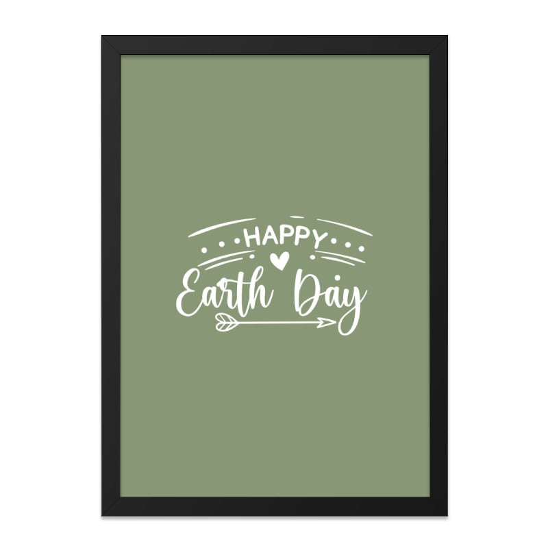Happy Earth Day Wall Art, Green Theme Decor, Earth Day Print, Environmental Art, Sustainable Living Wall Decor, Gift for Earth Lovers - Tawshia