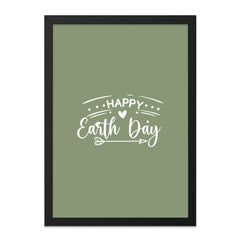 Happy Earth Day Wall Art, Green Theme Decor, Earth Day Print, Environmental Art, Sustainable Living Wall Decor, Gift for Earth Lovers - Tawshia