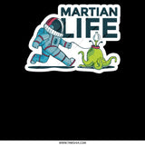 Martian Life Astronaut and Alien Sticker product