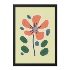 Abstract Floral Wall Art, Modern Flower Print, Botanical Illustration, Minimalist Art, Home Decor, Framed Art Print - Tawshia