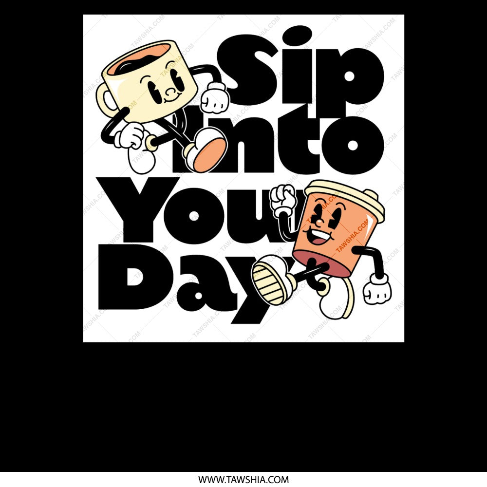 Sip Into Your Day cartoon characters product