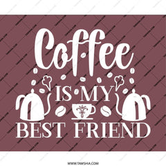 Coffee Is My Best Friend Mouse Pad, Coffee Lover Gift, Work From Home Decor, Trendy Desk Accessory, Ergonomic Mousepad, Office Gift Idea - Tawshia