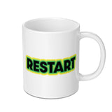 Restart Mug, Motivation Gift, Refresh, New Beginnings, Daily Use Mug, Coffee Lover Gift, Office Mug, Gift for Him, Gift for Her - Tawshia
