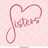 Sister Heart Pinback Button, Sister Gift Idea, Sister Love, Sister Birthday, Sister Present, Matching Sister Pinback Button - Tawshia