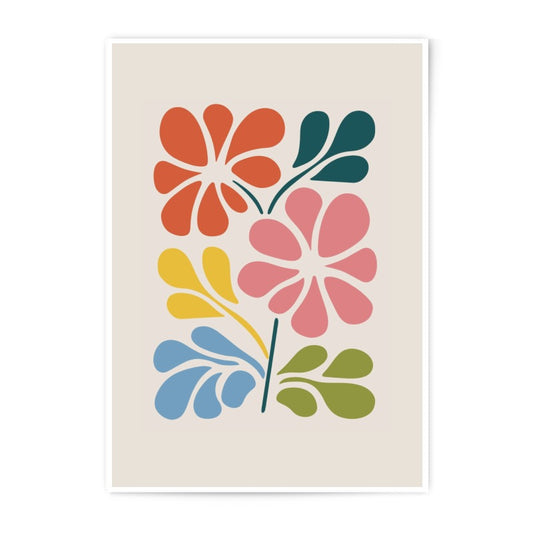 Floral Photographic Print, Modern Art Print, Colorful Flower Print, Botanical Wall Art, Home Decor, Abstract Flower Artwork - Tawshia