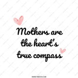Mothers True Compass Tote Bag, Mom Heart Gift, Cute Mothers Day Bag, Everyday Carryall Tote, Mom Appreciation Gift Idea - Tawshia