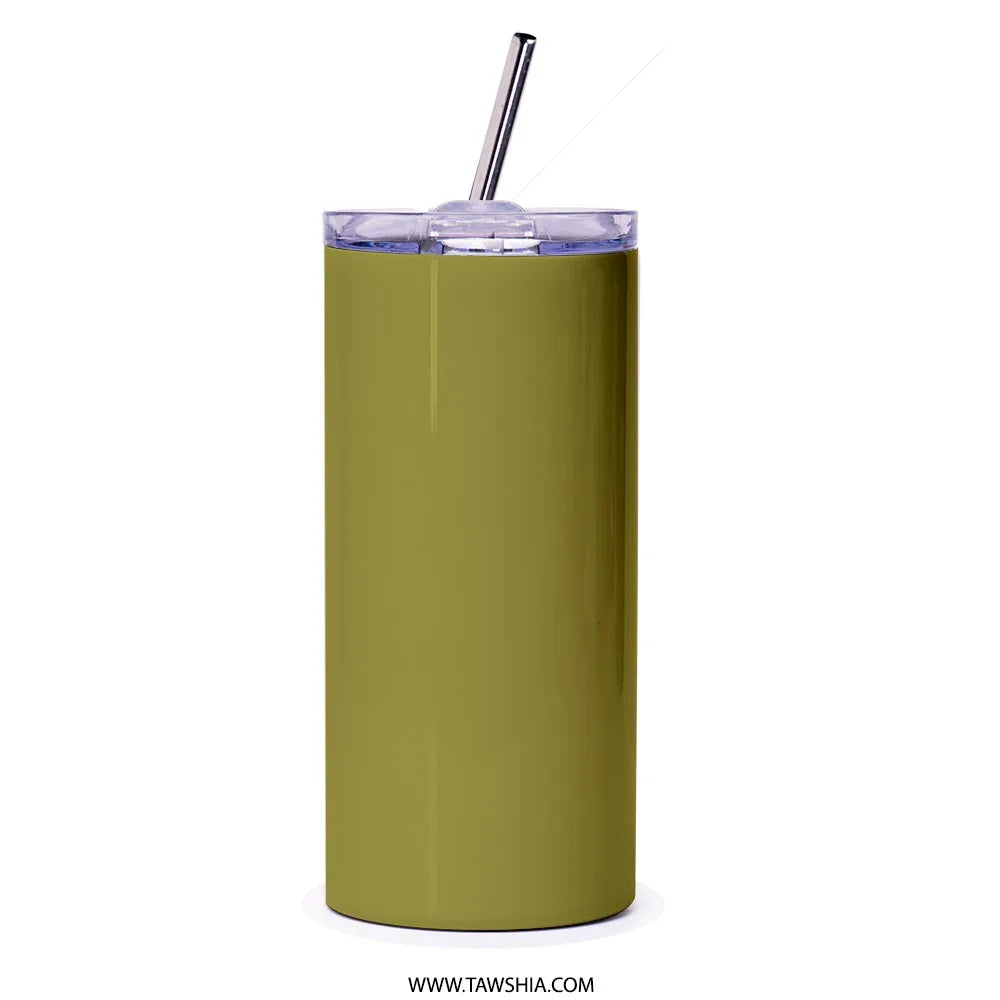 Sleek Olive Green Insulated Thermal Tumbler Cup product