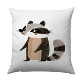 Cute Raccoon Pillow, Cartoon Animal Cushion, Kids Room Decor, Playful Pillow, Nursery Gift, Raccoon Lover Present - Tawshia