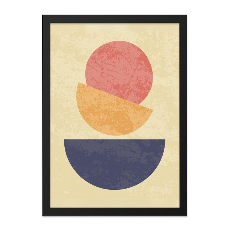 Abstract Geometric Wall Art, Modern Art Print, Circle and Shapes Poster, Contemporary Home Decor, Trendy Wall Decor - Tawshia