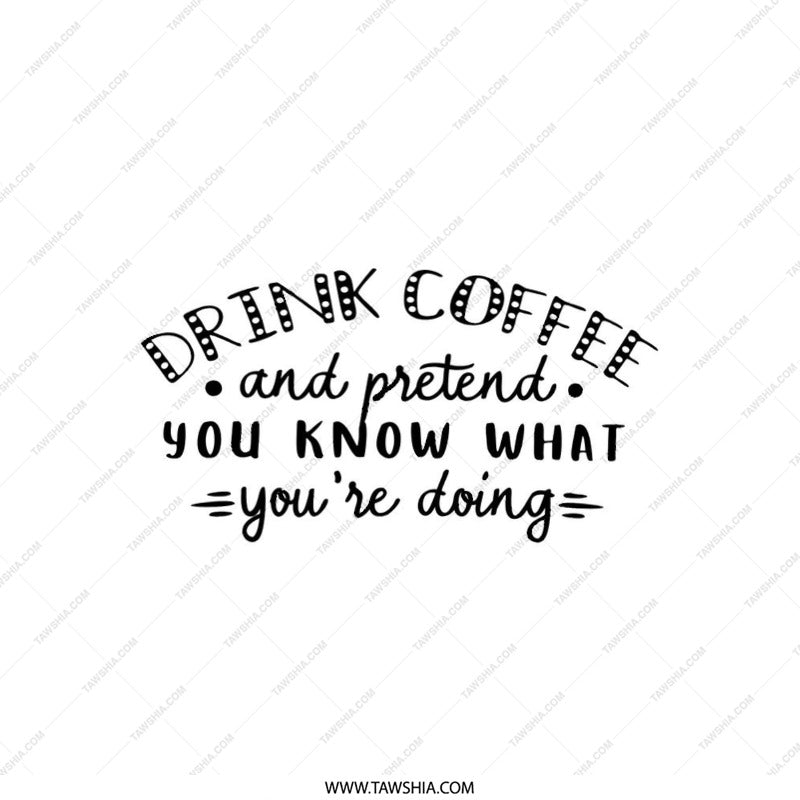 Coffee Lover Pillow, Pretend You Know, Sarcastic Pillow, Home Decor, Funny Quote Pillow, Decorative Pillows, Cozy Gift, Housewarming Gift - Tawshia