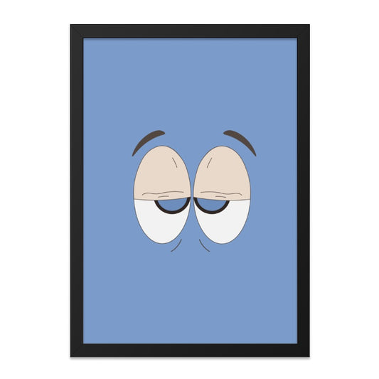Funny Face Wall Art, Cartoon Eyes Print, South Park Inspired Poster, Quirky Home Decor, Minimalist Art Print, Gift Idea (136 characters) - Tawshia