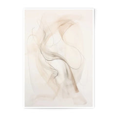 Abstract Line Art Photographic Print, Beige Wall Art, Minimalist Art Print, Modern Home Decor, Neutral Tones Print, Delicate Art Photo - Tawshia