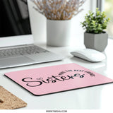 Sisters Make Best Friends Mouse Pad, Gift for Sister, Friendship Mousepad, Sister Mousepad, Office Decor, Pink Mousepad, Gift for Her - Tawshia