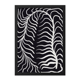 Abstract Plant Wall Art, Modern Minimalist Decor, Black and White Print, Botanical Illustration, Trendy Home Wall Decor - Tawshia