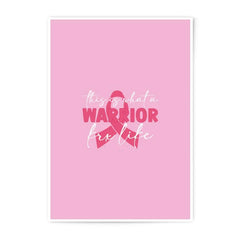 Breast Cancer Awareness Photographic Prints, Warrior For Life, Hopeful Art, Pink Ribbon Decor, Inspirational Wall Art, Strong Women Art - Tawshia