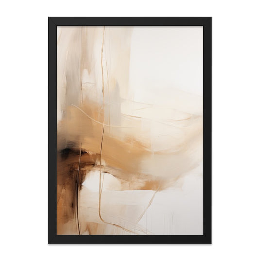 Abstract Beige Wall Art, Neutral Tones Painting Print, Minimalist Art Decor, Modern Home Art Print, Elegant Wall Decor - Tawshia