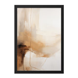 Abstract Beige Wall Art, Neutral Tones Painting Print, Minimalist Art Decor, Modern Home Art Print, Elegant Wall Decor - Tawshia