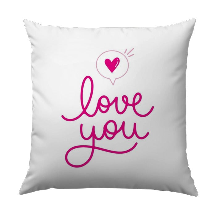 Love You Pillow, Heart Pillow, Valentines Day Pillow, Romantic Pillow, Gift for Her, Decorative Pillow, Couch Pillow, Throw Pillow - Tawshia
