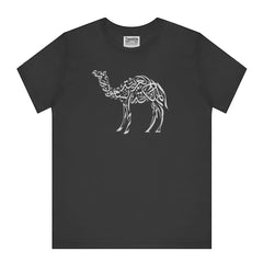 Unique Black Shirt with Decorative Camel Design product
