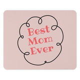 Best Mom Ever Mouse Pad, Mother's Day Gift, Cute Mousepad, Office Decor, Computer Accessory, Gift for Mom, Pink Mousepad - Tawshia