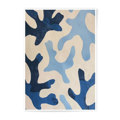 Abstract Blue Shapes Photographic Print, Modern Art Print, Wall Decor, Fine Art Prints, Home Decor, Art Prints, Wall Art - Tawshia