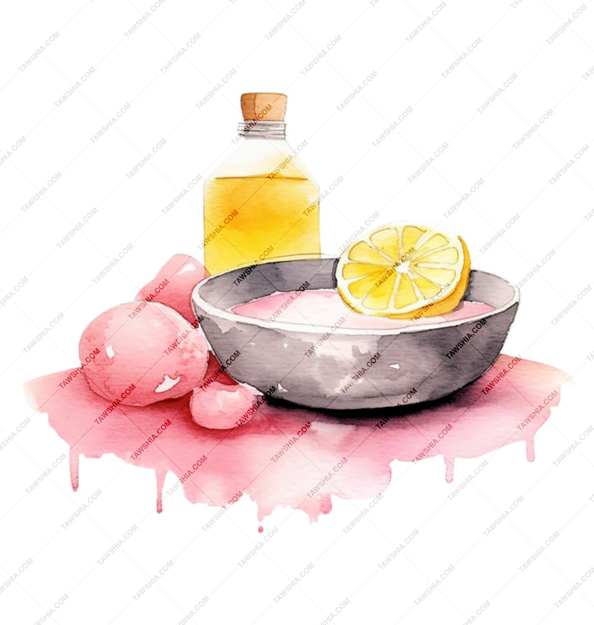 Lemon Spa Mug, Watercolor Mug, Aromatherapy Mug, Self Care Mug, Essential Oil Mug, Relaxation Gift Idea, Spa Lover Gift SKU: MG10004199 - Tawshia