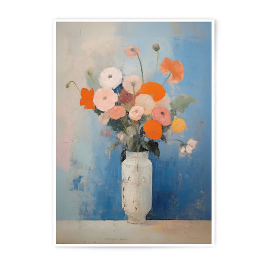 Ranunculus Photographic Print, Floral Still Life, Abstract Flower Art, Colorful Flower Photography, Flower Vase Print, Home Decor - Tawshia