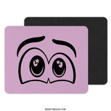 Starry Eyed Mouse Pad, Kawaii Style, Computer Accessory, Cute Office Decor, Whimsical Design, Gift Idea - Tawshia