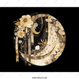 Floral Crescent Moon Mouse Pad, Celestial Art Desk Decor, Boho Office Gift Idea, Crescent Moon Art, Lunar Mousepad, Elegant Mouse Pad - Tawshia