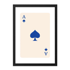 Ace of Spades Wall Art, Card Game Decor, Modern Art Print, Unique Wall Decor, Casino Night Theme, Lucky Card Wall Hanging, Poker Night Decor - Tawshia