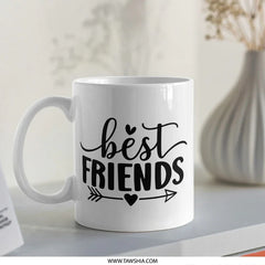 Best Friends Mug, Friendship Gift, Gift for Friend, Bestie Mug, Soul Sister Gift, Long Distance Friendship, Friends Forever Coffee Mug - Tawshia